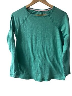Boden Don’t Call Me a Lightweight  Green Long Sleeve Top